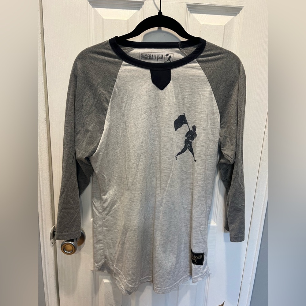 Baseballism mens Henley, M